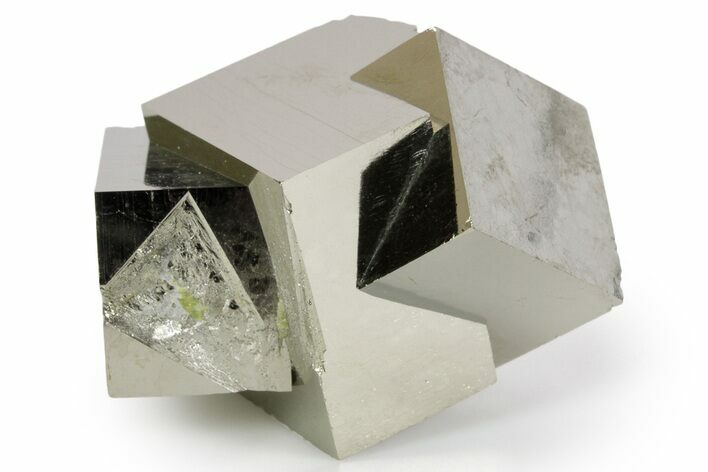 Shiny, Natural Pyrite Cube Cluster - Navajun, Spain #347292